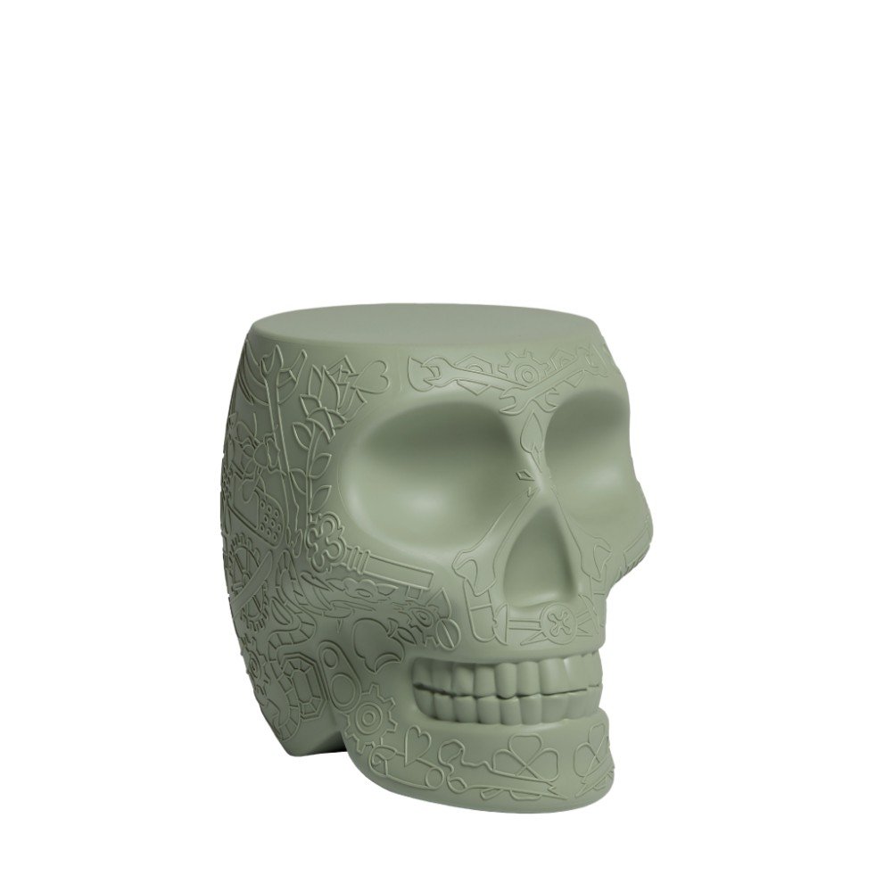 Qeeboo Mexico Skull and Side Table Balsam Green Side Tables & Coffee Tables £220.00 product_features