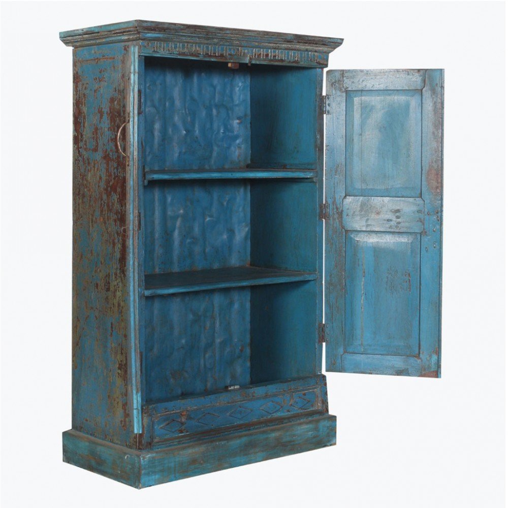 Blue Antique Sunflower 2 Door Hand Carved Cabinet Cabinets & Sideboards £1,604.00 Bathroom Hardwood product_features