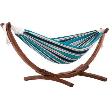 Striped Double Hammock Garden £321.00 Pine Wood product_features