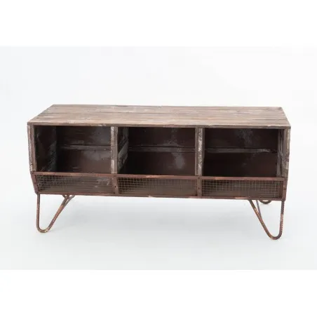 New York Industrial TV Unit Smithers Vintage Furniture £641.00 Living Room Reclaimed Wood Recycled Steel product_features