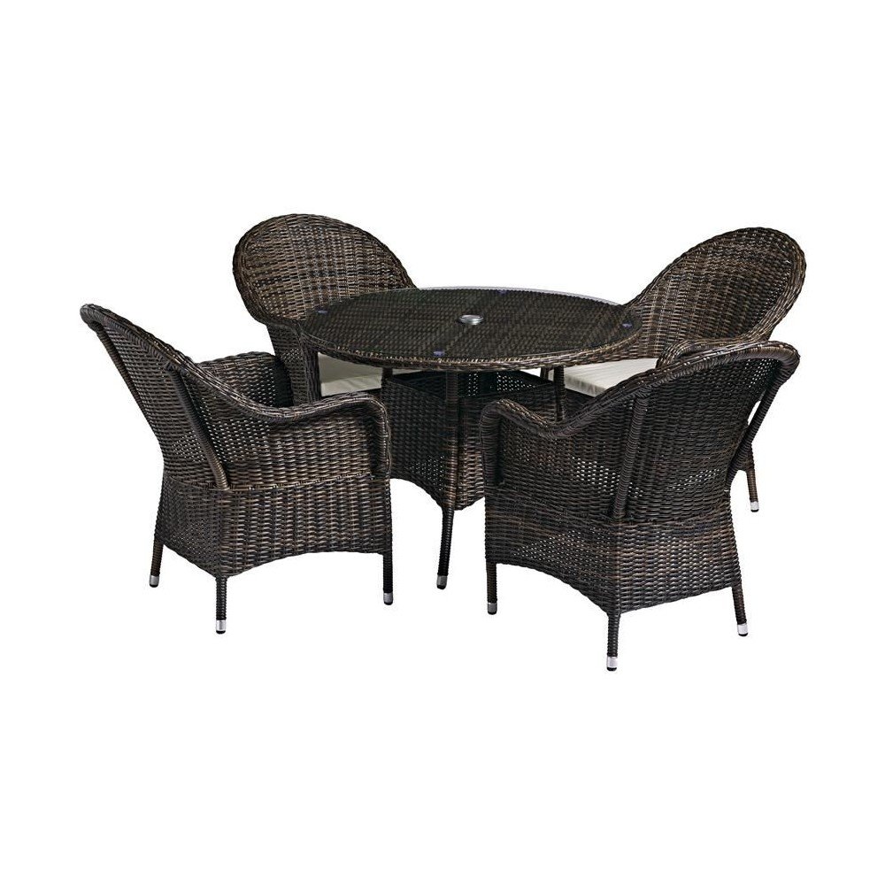 Brown Rattan Style Outdoor Dining Set Garden £2,200.00 product_features
