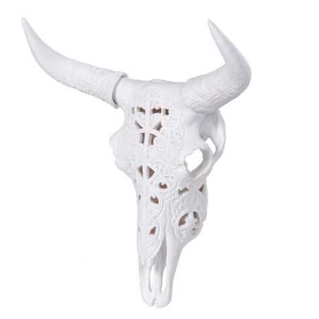 White Bison Skull Head Retro Ornaments Smithers of Stamford £69.95 Store UK, US, EU, AE,BE,CA,DK,FR,DE,IE,IT,MT,NL,NO,ES,SEWh...