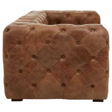 Shoreditch Button Back Tan Leather Sofa Designer Furniture Smithers of Stamford £6,200.00 Store UK, US, EU, AE,BE,CA,DK,FR,DE...