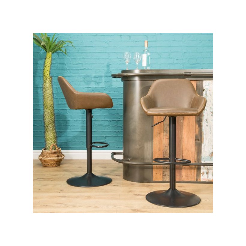 Brown Contract Gas Lift Bar Stool Smithers of Stamford • UK, US & Canada