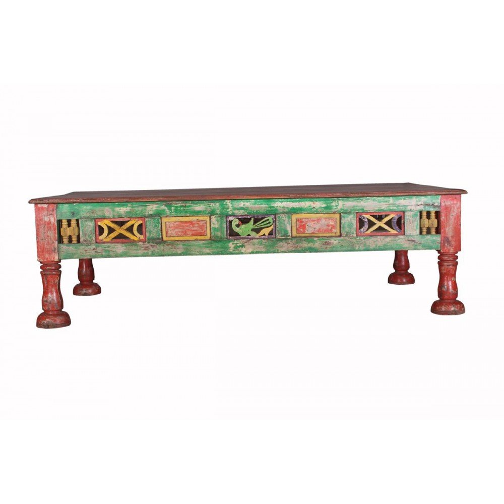 Colourful Antique Hand Carved Coffee Table Smithers Antique Furniture £1,797.00 Living Room Hardwood product_features
