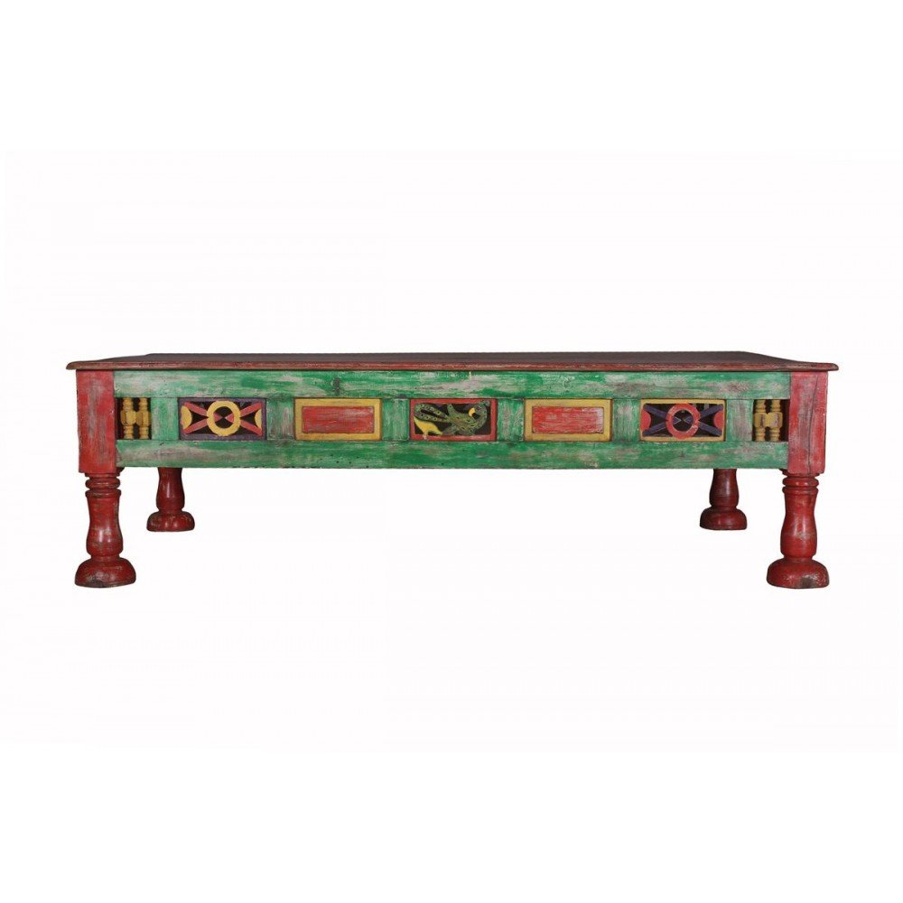 Colourful Antique Hand Carved Coffee Table Smithers Antique Furniture £1,797.00 Living Room Hardwood product_features