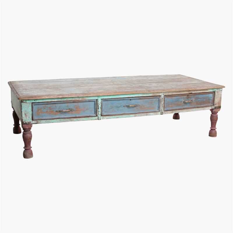 Large Antique, Blue Vintage Coffee Table Antiques Smithers of Stamford £1,650.00 Store UK, US, EU, AE,BE,CA,DK,FR,DE,IE,IT,MT...