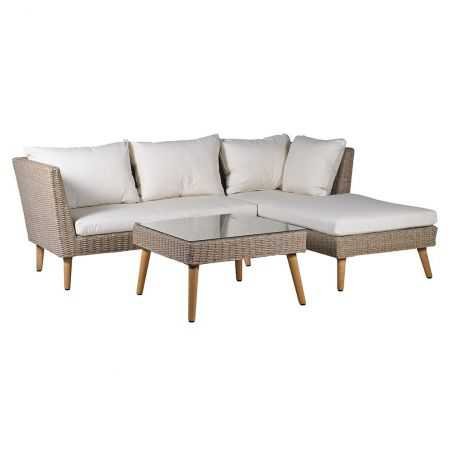 Ibiza Rattan Corner Sofa and Coffee Table with Cream Cushions Garden Furniture  £2,000.00 Store UK, US, EU, AE,BE,CA,DK,FR,DE...