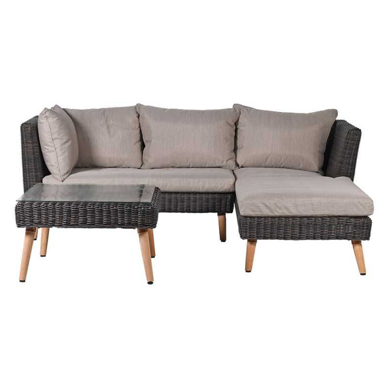 Ibiza Brown Rattan Corner Sofa and Coffee Table with Cushions Garden  £2,300.00 Store UK, US, EU, AE,BE,CA,DK,FR,DE,IE,IT,MT,...