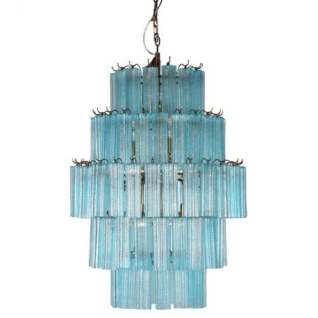 Blue Glass Tiered Chandelier Lighting Smithers of Stamford £1,550.00 Store UK, US, EU, AE,BE,CA,DK,FR,DE,IE,IT,MT,NL,NO,ES,SE...