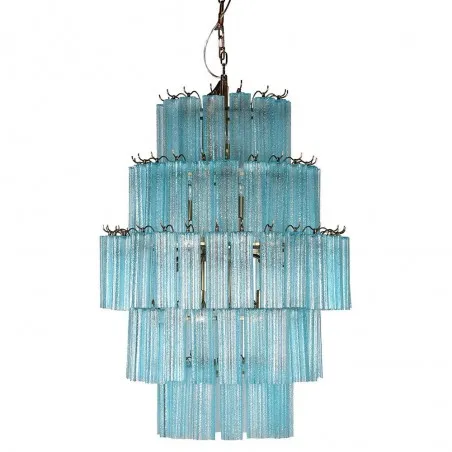 Blue Glass Tiered Chandelier Smithers Lighting £1,421.00 Steel product_features