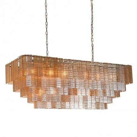Amber Glass Chandelier Smithers Lighting £1,696.00 Steel product_features
