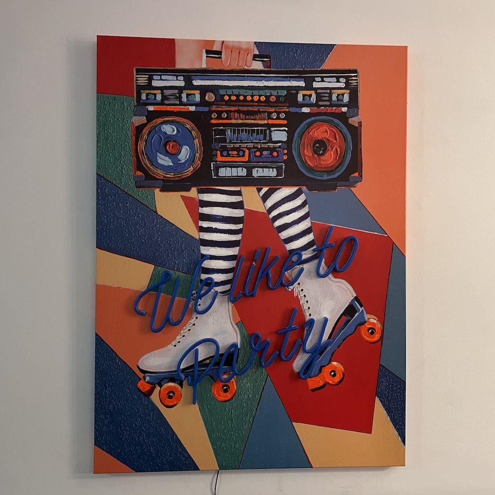 We Like to Party Wall Hand Painted Artwork Seletti Bedroom £458.00      product_features