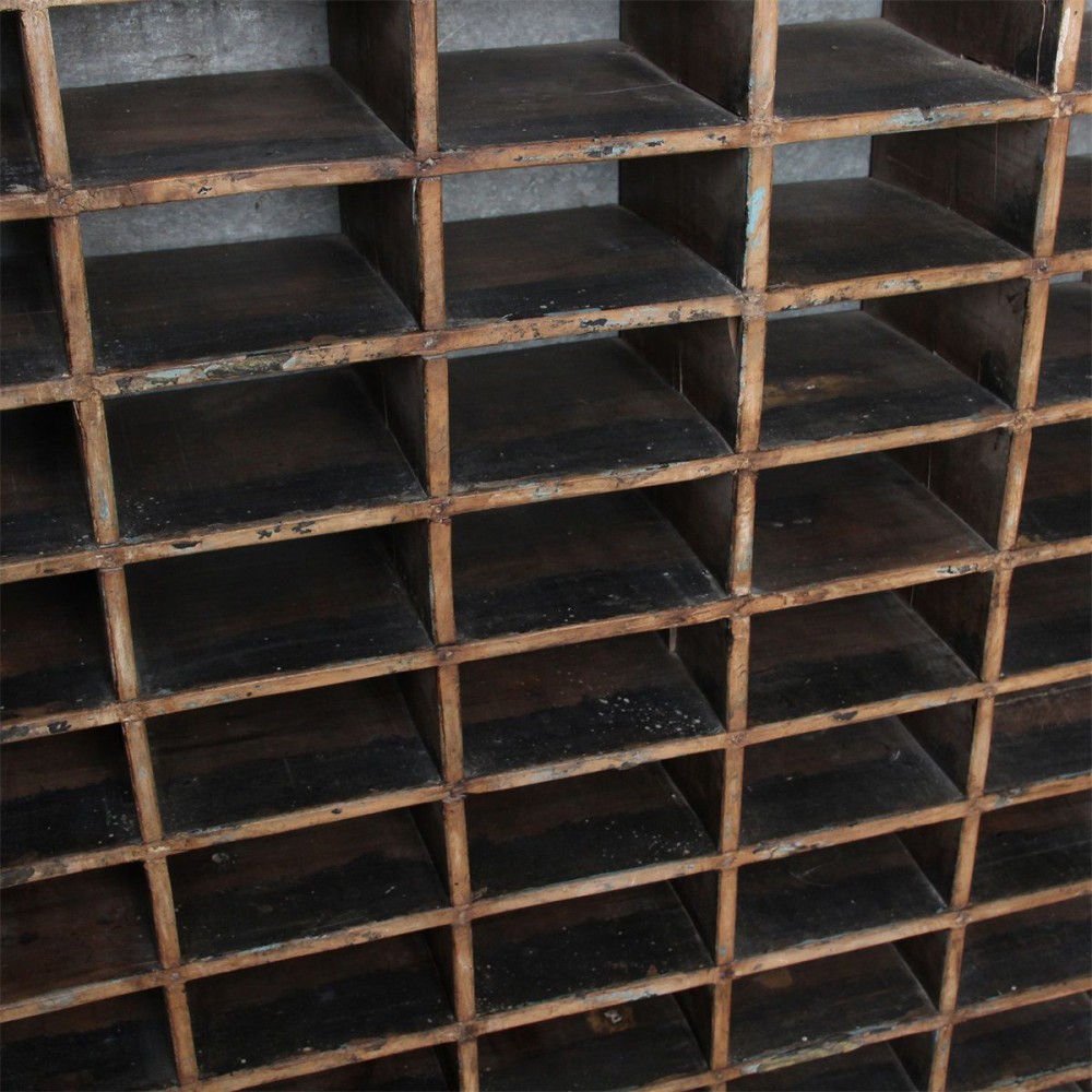 Antique Pigeon 45 Hole Storage Shelving Antique Furniture £1,800.00 Entrance Hall Pine Wood product_features