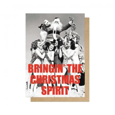 Bringin' The Christmas Spirit Card  Christmas Cards £3.00      product_features