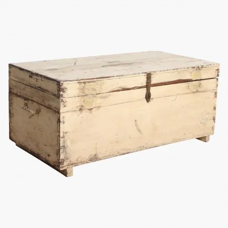 Cream Painted Teak Wood Storage Trunk Chest Smithers Furniture &pound;770.00 Hallway Teak Wood product_features