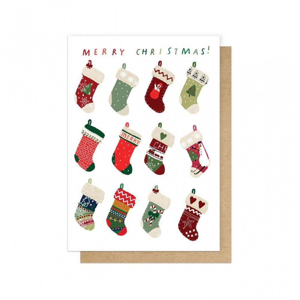 Stockings Christmas Card  Christmas Cards £3.00      product_features
