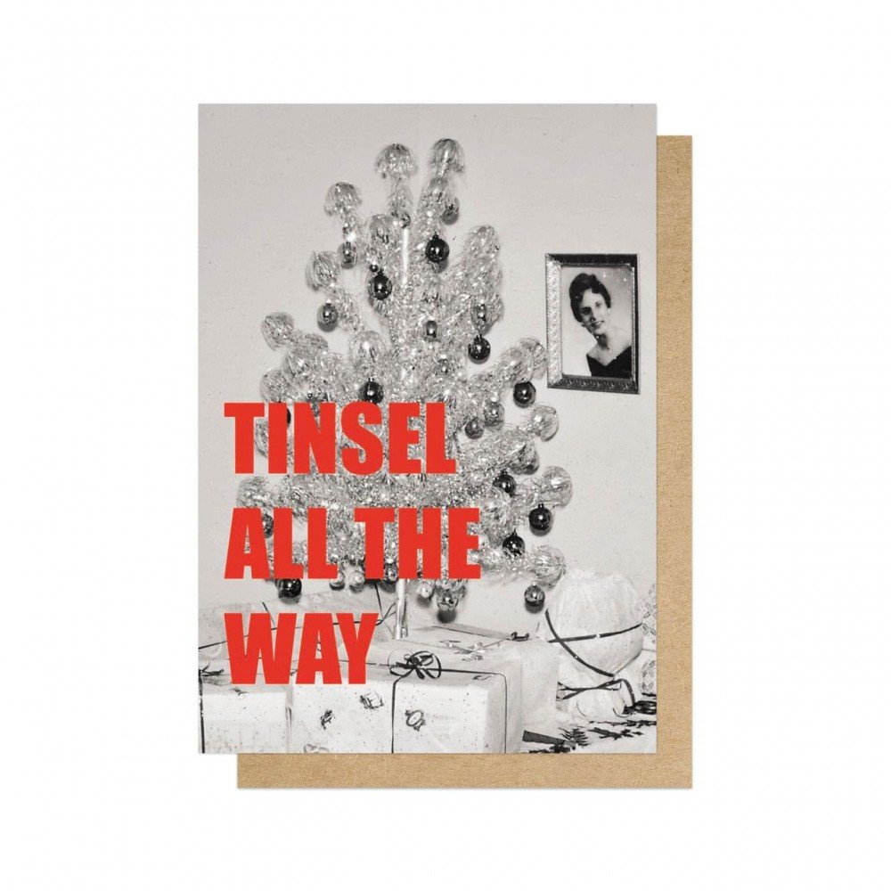 Tinsel All The Way Christmas Card  Christmas Cards £3.00      product_features