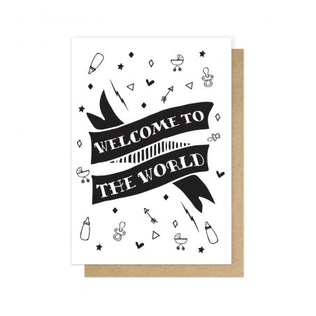 Welcome to the World Greetings Card Cards £3.00 Store UK, US, EU, AE,BE,CA,DK,FR,DE,IE,IT,MT,NL,NO,ES,SEWelcome to the World...