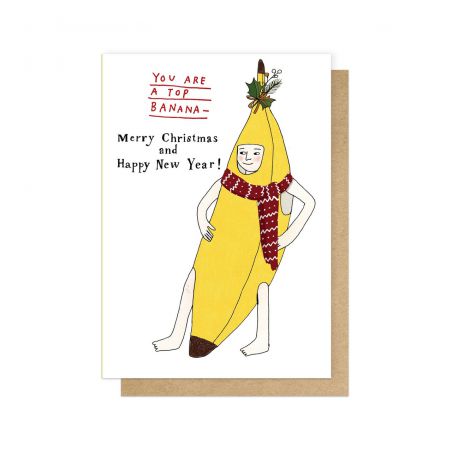 Top Banana Christmas Card Cards £3.00 Store UK, US, EU, AE,BE,CA,DK,FR,DE,IE,IT,MT,NL,NO,ES,SETop Banana Christmas Card prod...