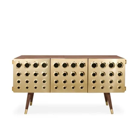 Monocles Sideboard delightfull Designer Furniture £12,500.00 Walnut Gold Plated product_features