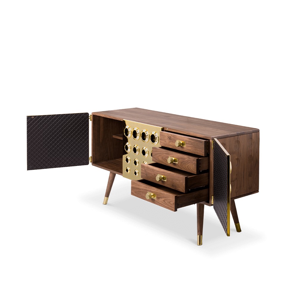 Monocles Sideboard delightfull Designer Furniture £12,500.00 Walnut Gold Plated product_features