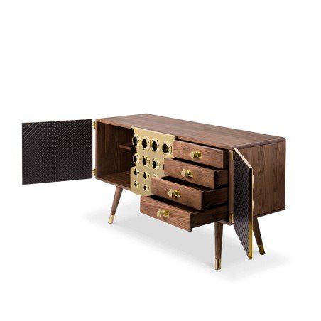 Monocles Sideboard delightfull Designer Furniture &pound;12,500.00 Walnut Gold Plated product_features