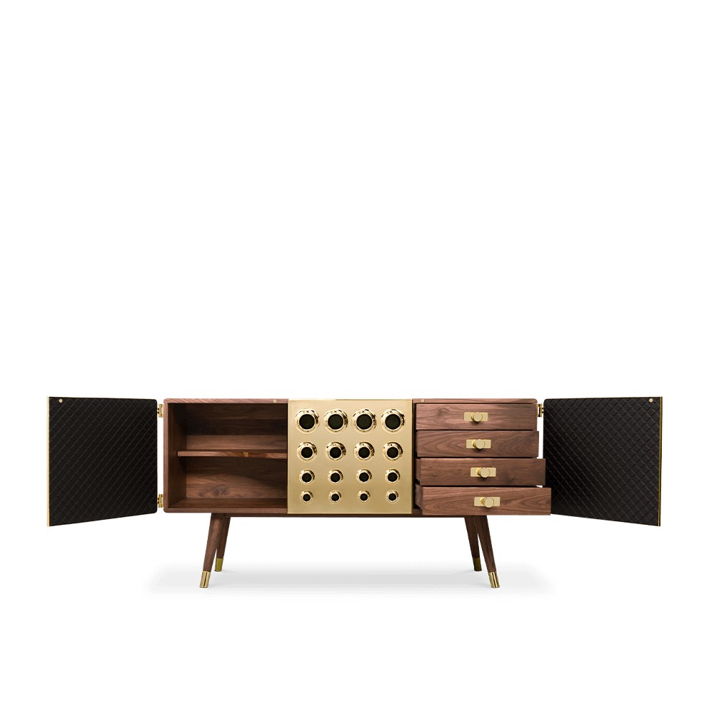 Monocles Sideboard delightfull Designer Furniture £12,500.00 Walnut Gold Plated product_features