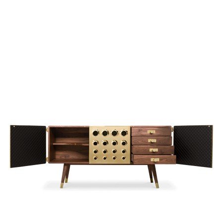 Monocles Sideboard delightfull Designer Furniture &pound;12,500.00 Walnut Gold Plated product_features