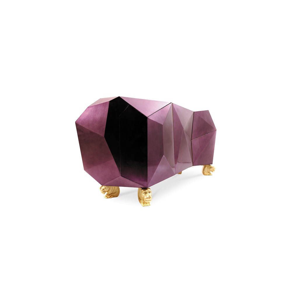 Amethyst Diamond Cut Purple Sideboard Boca Do Lobo Designer Furniture £21,083.00 Walnut Gold Plated product_features