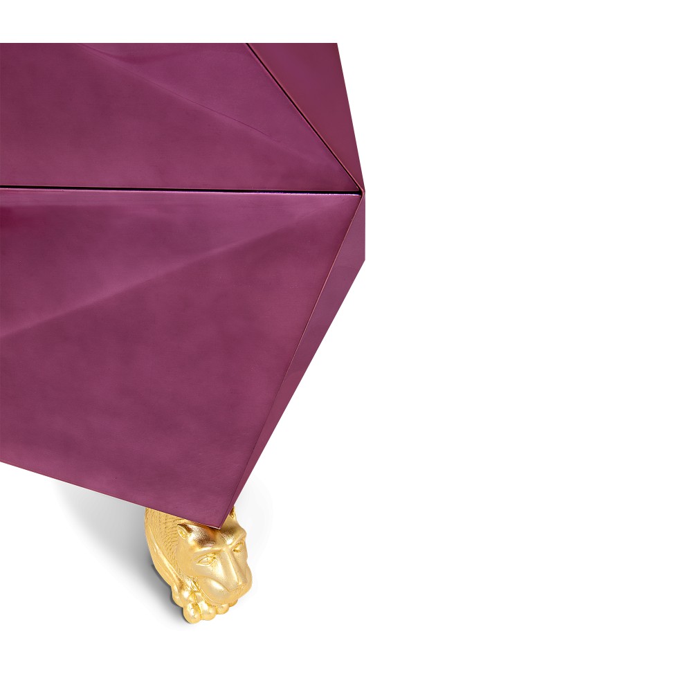 Amethyst Diamond Cut Purple Sideboard Boca Do Lobo Designer Furniture £21,083.00 Walnut Gold Plated product_features