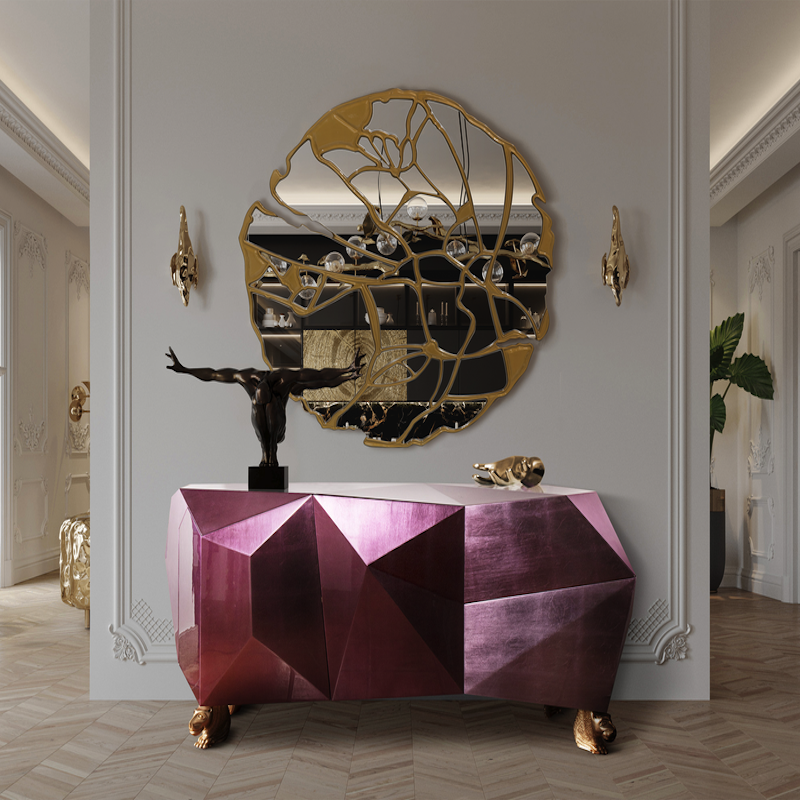 Amethyst Diamond Cut Purple Sideboard Designer Furniture delightfull £23,000.00 Store UK, US, EU, AE,BE,CA,DK,FR,DE,IE,IT,MT,...