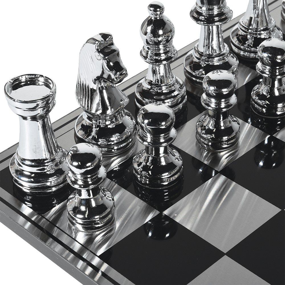 Oversized Gold & Silver Chess Board Set Archives £202.00