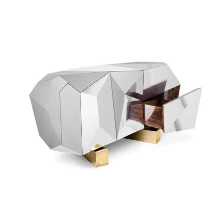 Pyrite Diamond Cut Purple Sideboard delightfull Designer Furniture &pound;3,000.00 Oak Veneer Brass product_features