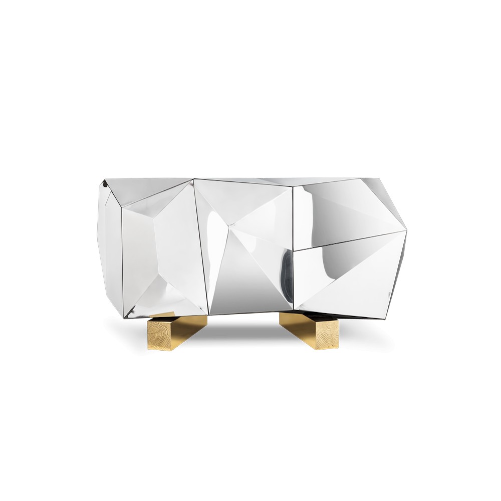 Pyrite Diamond Cut Purple Sideboard delightfull Designer Furniture £3,000.00 Oak Veneer Brass product_features