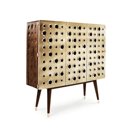 Monocles Gold Cabinet delightfull Designer Furniture &pound;20,000.00 Walnut Gold Plated product_features