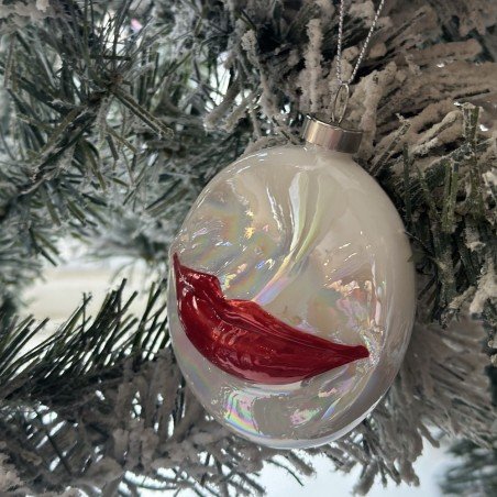 Red Lips Bauble Christmas Cards &pound;12.00 product_features