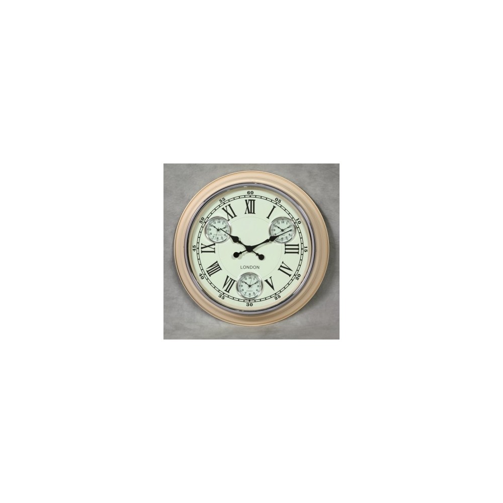 Black Wall Clock Retro 1950s Style Archives £96.00