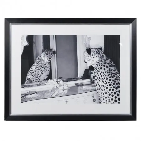XL Double Take Cheetah In The Mirror Framed Print Wall Art &pound;390.00 product_features