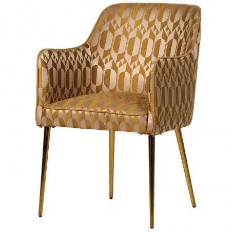 Mirror Ochre Dining Chair Art Deco Smithers Commercial Collective £559.00 Aluminium Plate product_features