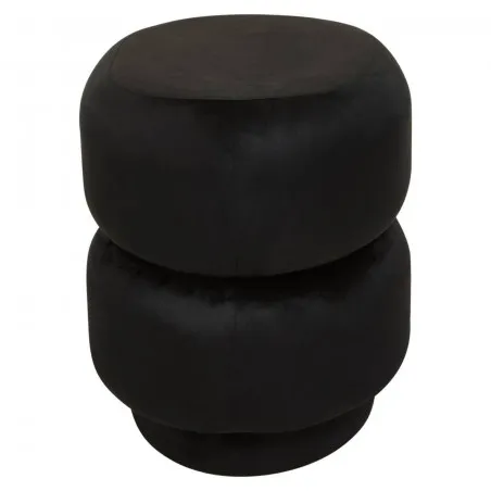 Rinwald Black Velvet Stool Retro Furniture &pound;179.00 Reception Room Stainless Steel product_features