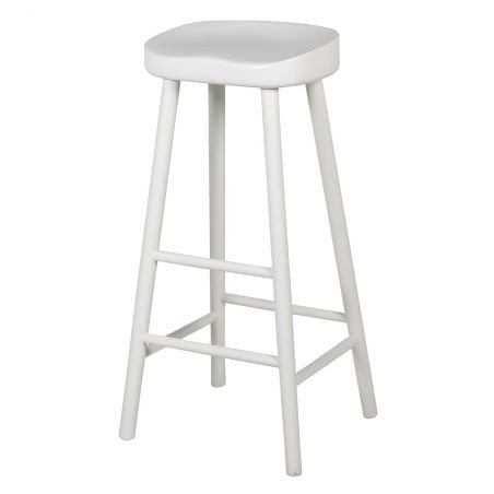 White Wooden Farmhouse Stool Kitchen & Dining Room Smithers of Stamford £210.00 Store UK, US, EU, AE,BE,CA,DK,FR,DE,IE,IT,MT,...