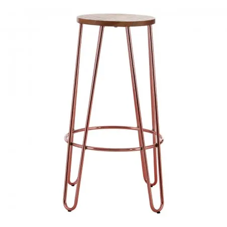 Hairpin Copper Bar Stools Smithers Bar Stools £133.00 Elm Steel product_features