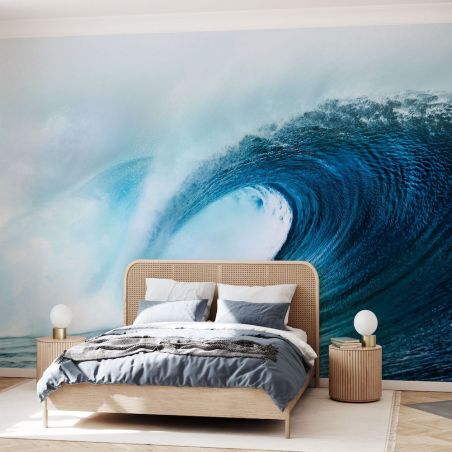 Blue Wave Surf Woven Mural Wallpaper Smithers of Stamford £59.99 Store UK, US, EU, AE,BE,CA,DK,FR,DE,IE,IT,MT,NL,NO,ES,SEBlue...