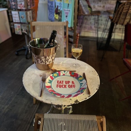 Eat Up and Fuck Off Art Plate  Tableware £27.00      product_features