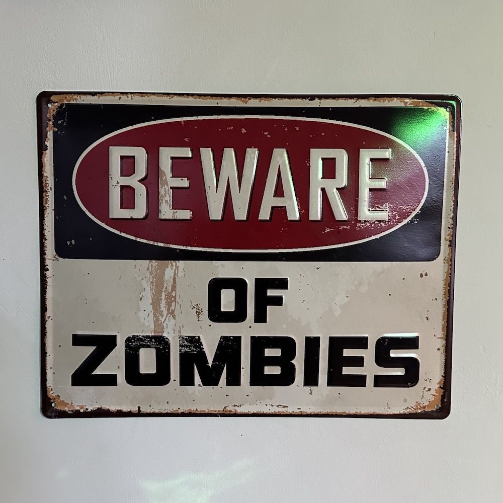Beware Of Zombies Road Sign Gifts £15.00