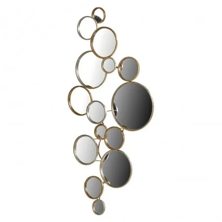 Gold 15 Circles Round Mirror Smithers Living Room £350.00 product_features