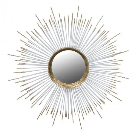 Small Gold, Silver Spiked Sunburst Mirror Smithers Living Room £55.00 product_features