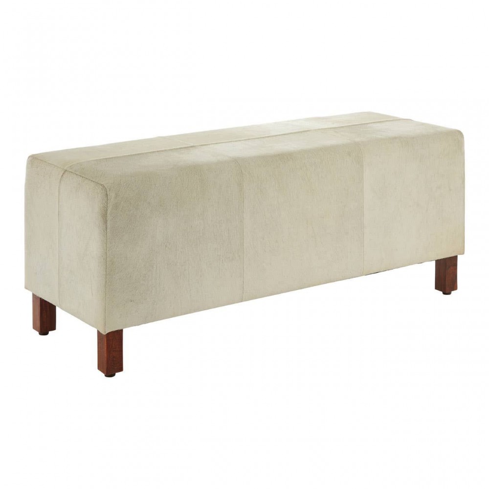 White Cowhide Bench Furniture £642.00