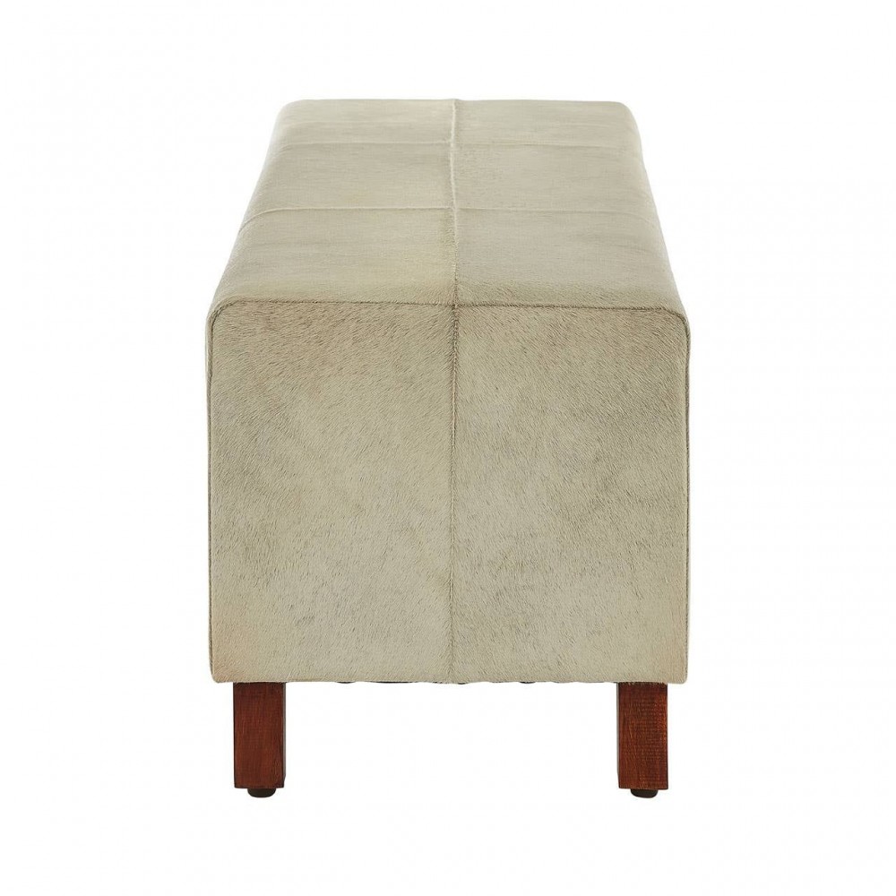 White Cowhide Bench Furniture £642.00